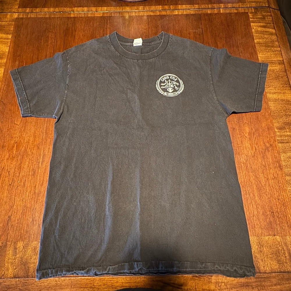 Vintage Chris Kyle "The Legend" CK Memorial T-Shirt L Black Military Tribute